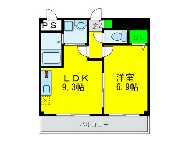 ｱﾝﾌﾟﾙ-ﾙﾌｪ-ﾙﾙﾐｴ-ﾙ富木の物件間取画像